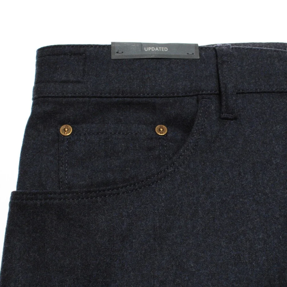 PT Torino NWT 5 Pocket Jean Cut Dress Pants Size 38 US Jazz in Blue Wool Blend